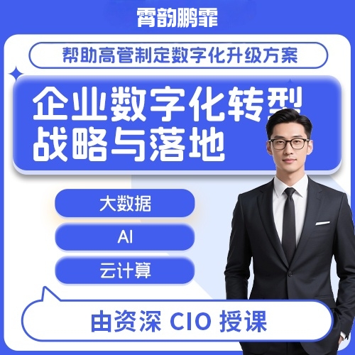 企业数字化落地课程 战略升级转型指导方案